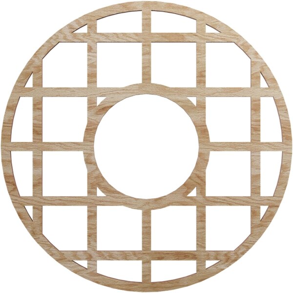 Ekena Millwork O'Neal Wood Fretwork Pierced Ceiling Medallion, Red Oak, 16"OD x 5 3/4"ID x 3/8"T CMWP16X16X0375ONRO - main
